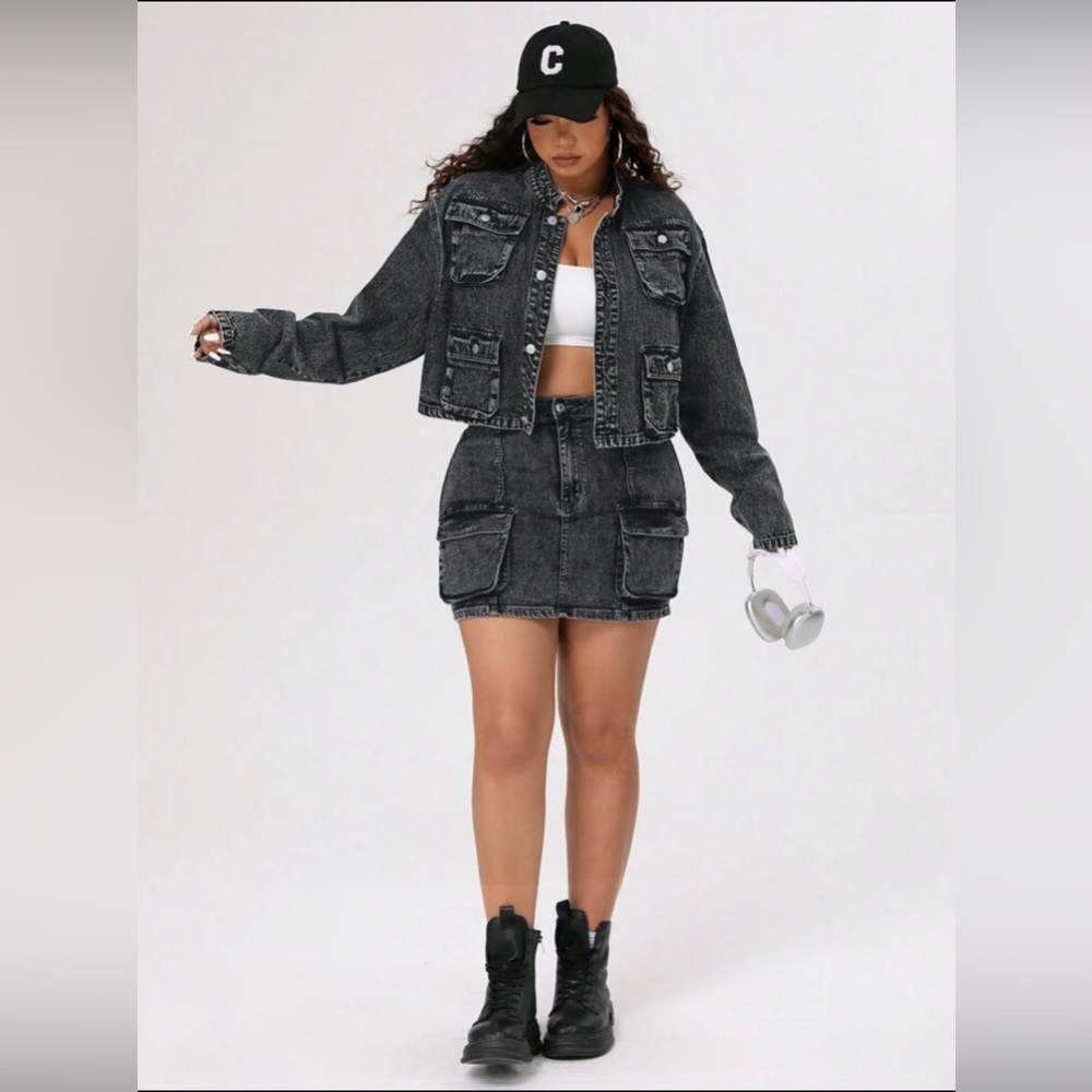 Plus Size Women's Denim Jacket